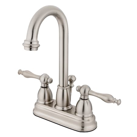 Kingston Brass 4" Centerset Bathroom Faucet, Brushed Nickel KB3618NL